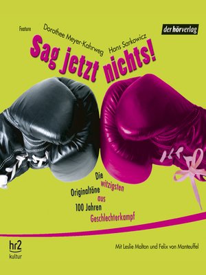 cover image of Sag jetzt nichts!